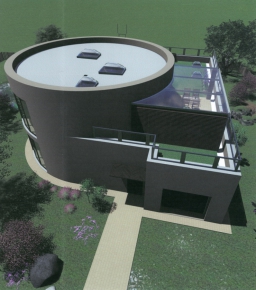 Obr. 3b: Eliška Dudáková ze SPŠ stavební České Budějovice – projekt rodinného domu na určeném pozemku