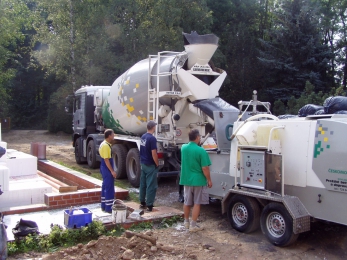 Příprava PORIMENTU na stavbě