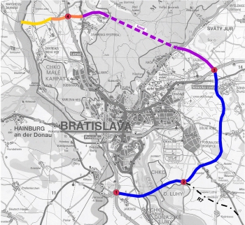 Dálniční obchvat Bratislavy (zdroj www.vyvlastnenie.sk)