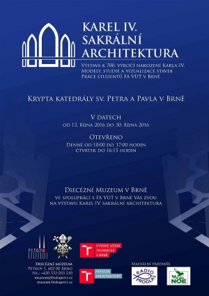 Výstava představuje průřez sakrální architekturou doby Karla IV.