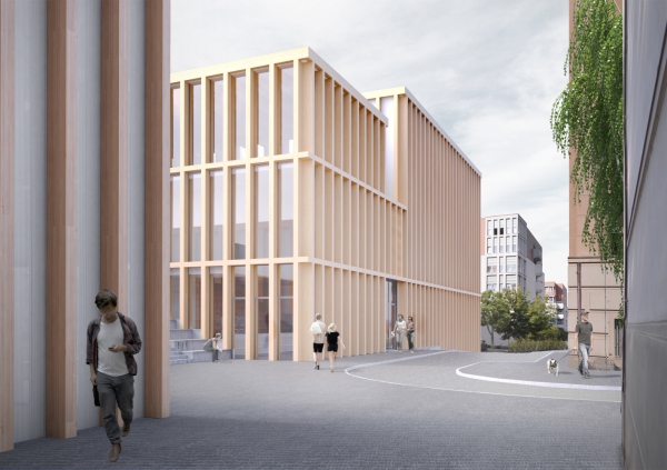 Třetí cena – Jakub Hoffmann (FA ČVUT v Praze): Sportovní centrum Univerzity Karlovy