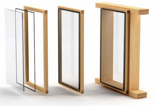 Obr. 12: Sklo dřevěné smykové stěny [10]