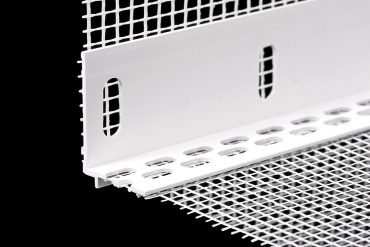 Zakládací úhelníkový profil s výztužnou síťovinou