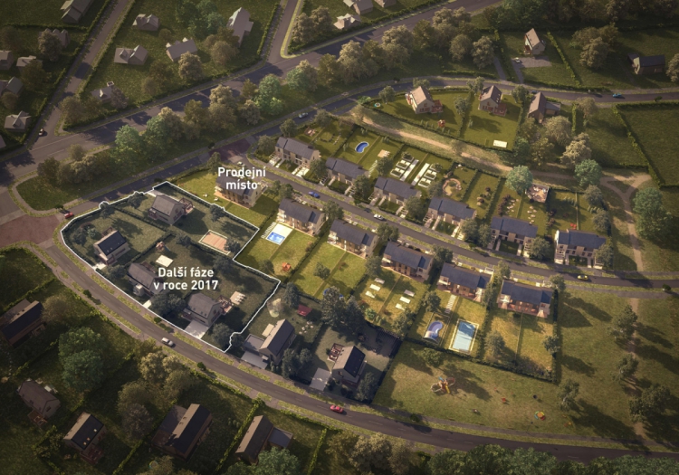 Rezidenční projekt Modrý Platan – vizualizace