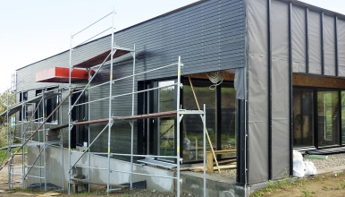 DELTA FASSADE S PLUS a fasáda s plánovaným podílem spár větším než 20 % celkové plochy fasády (v Bukovince)