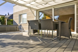 Terasa z řady Forest Inox, barevná varianta tmavě šedá