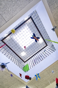 Atrium se střešním světlíkem