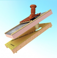 Prostup nadkrokevní izolací – varianta pro novostavby