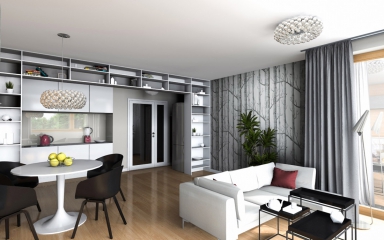 Rezidence Červený dvůr – vizualizace interiéru