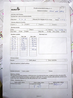 Obr. 9: Příklad 3 – vakuová zkouška těsnosti sektoru hydroizolace zakrytého dokončenou výztuží