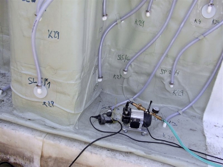 Obr. 17: Příklad 4 – kontrola těsnosti sektorů suterénní stěny 