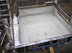 Obr. 20: Příklad 4 – příprava hydroizolace pro anglický dvorek v „kopytu“ z betonářského bednění 