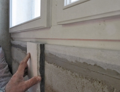 Obr. 8: Ukončení vnitřního zateplení u kastlíkových oken