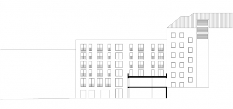 1. místo: Petr Lhoťan (Ateliér Lábus – Šrámek) – Dostavba bloku v Karlíně