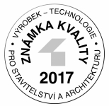 Známky kvality Výrobek – technologie 2017 stříbrná