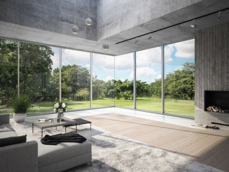 Sloupko-příčkový fasádní systém Schüco FWS 35 PD