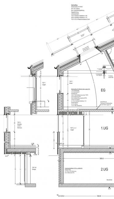 Obr. 4: Detaily skladby pláště budovy