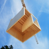 Obr. 5: Osazování modulu schodiště