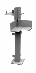 Rohové okno před montáží rohových schránek Porotherm Vario UNI 100