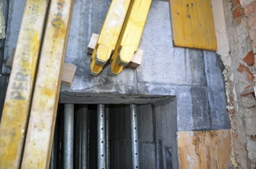 Obr. 11: Detail odbedněné konstrukce z těžkého betonu