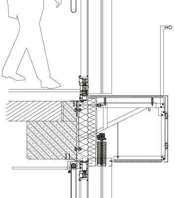 Detail parapetu – lávky