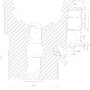 Půdorys 1. NP před rekonstrukcí