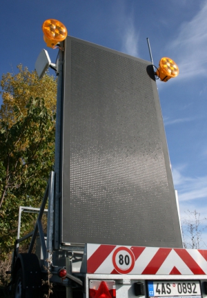 Obr. 13: Mobilní liniové řízení dopravy před dopravním omezením – nasazení na D5