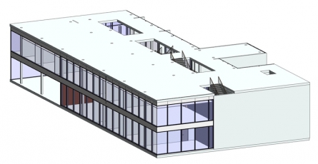 Obr. 2: 3D model budovy