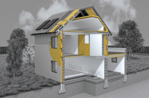 Zateplete fasádu kamennou vlnou Rockwool