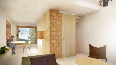 Zvýšená třetí cena, návrh č. 7, autoři Ir. Petra Sejkorová, Ir. Frank de Vleeschhouwer