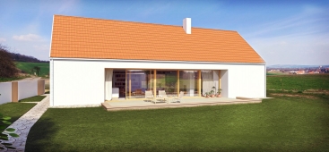 Zvýšená třetí cena, návrh č. 14, autor Ing. arch. Václav Slovák