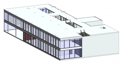 Obr. 2: 3D model budovy