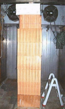 Obr. 14: Testování kondenzace vodní páry v BTI Linz