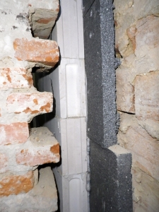 Obr. 10: Nová skladba stěny na styku se sousedy