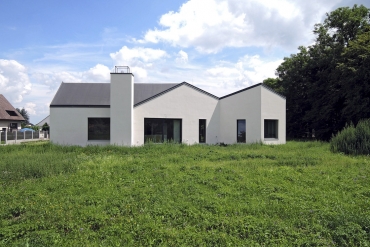 Sedlákův statek krátce před dokončením