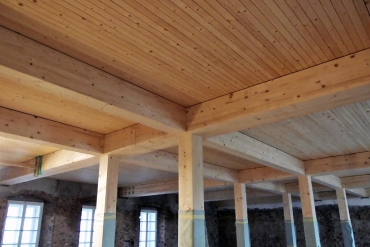 Obr. 7: Nový strop v 2. NP