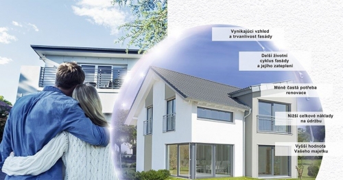 Suchá a čistá fasáda s novými silikonovými omítkami Ceresit