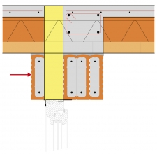 Obr. 17: Správně provedené nadpraží pod balkónem