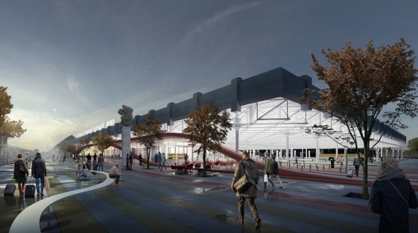 Nádrazí Zvonařka, vizualizace CHYBIK+KRISTOF ASSOCIATED ARCHITECTS, s. r. o.