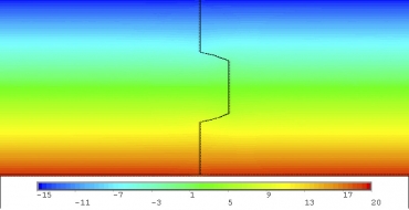 Obr. 15: Spoj na P+D, tl. 120 mm – spára 1 mm