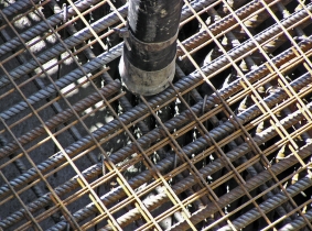 Obr. 2: Detail vyztužení mostu přes Seifertovu ulici