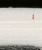 Obr. 22: Správné propojení výztužné vložky s fóliovou hmotou