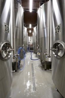 Snímky z provozu výroby piva