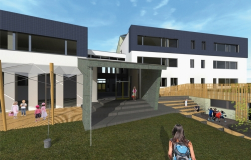 Přestavba základní školy Kněžmost