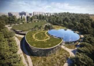 Severní vstup do botanické zahrady v Praze-Troji, ateliéru Fránek Architects