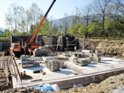 Příklad provádění základové desky (foto archiv autora)