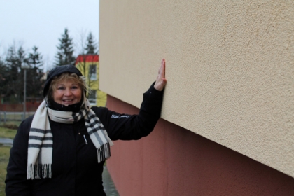 Paní Klečková, místopředsedkyně SVJ