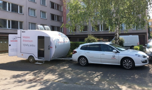 Mobilní showroom Schindler