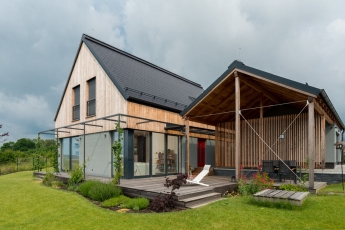 Cena poroty I – Pasivní rodinný dům: Dům na větrném kopci, návrh ARCHCON atelier, s. r. o.