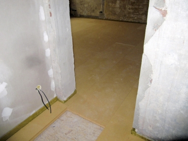 Obr. 7: Uložení dřevovláknité desky tl. 40 mm